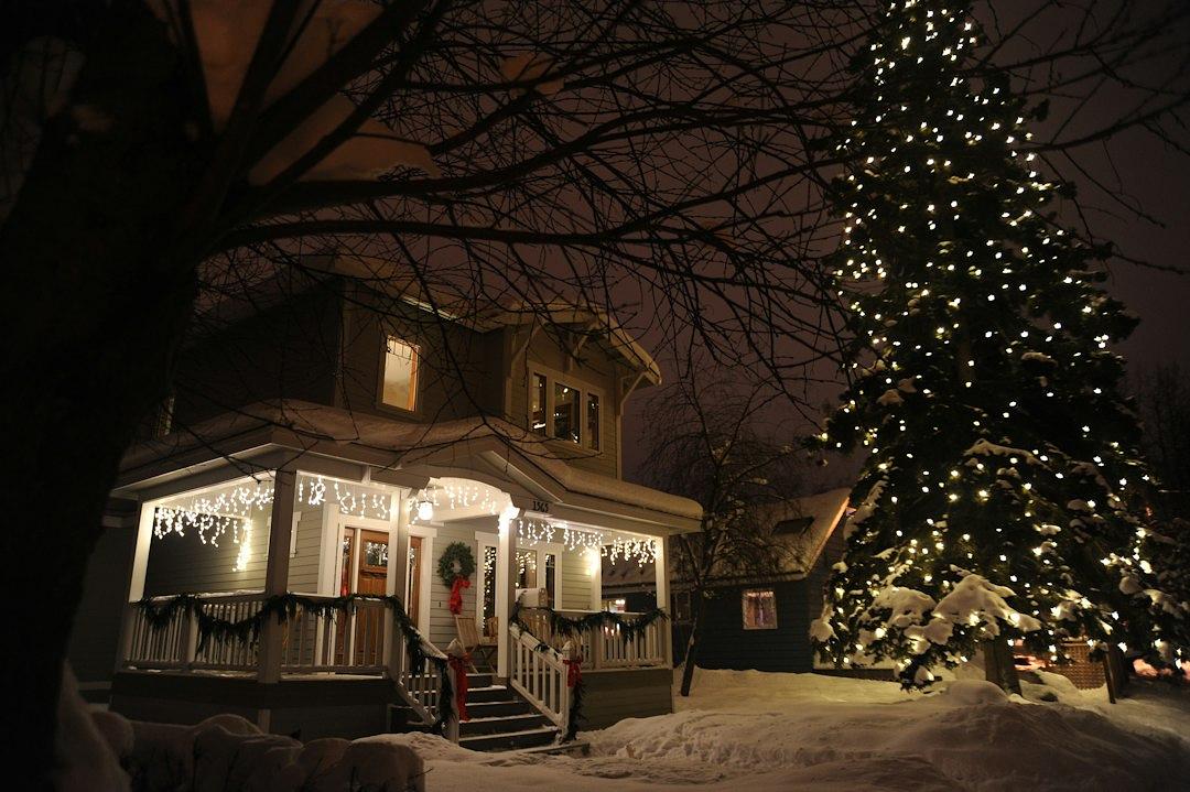 Christmas Bros holiday lighting.