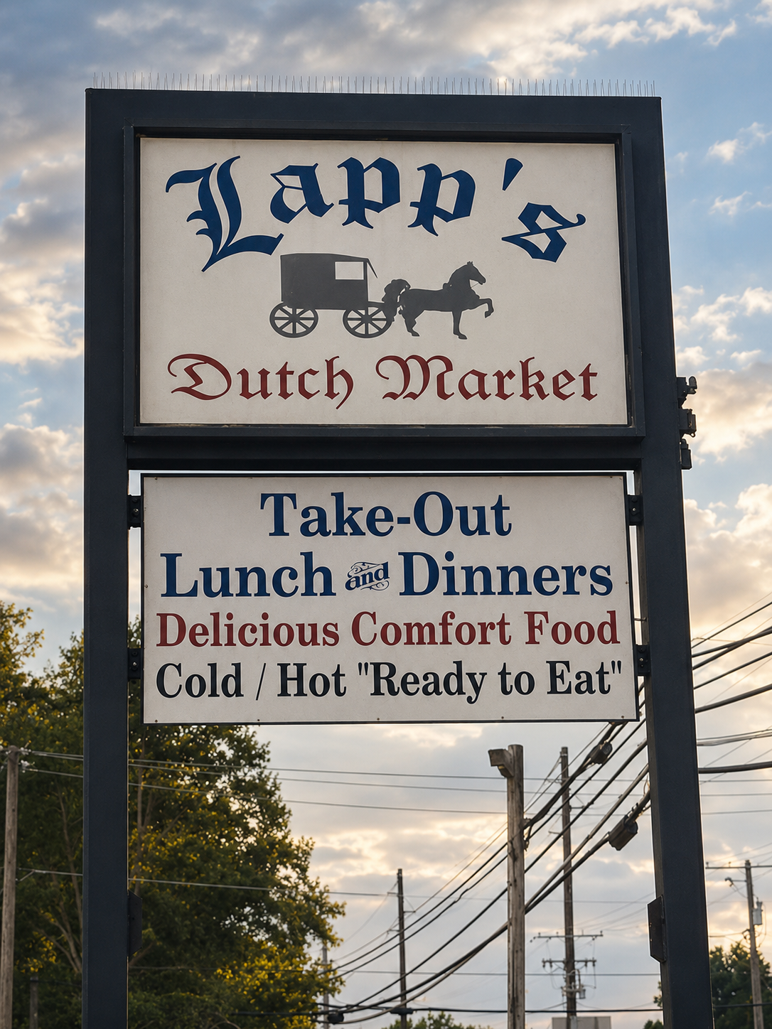 Lapp's Dutch Market storefront sign