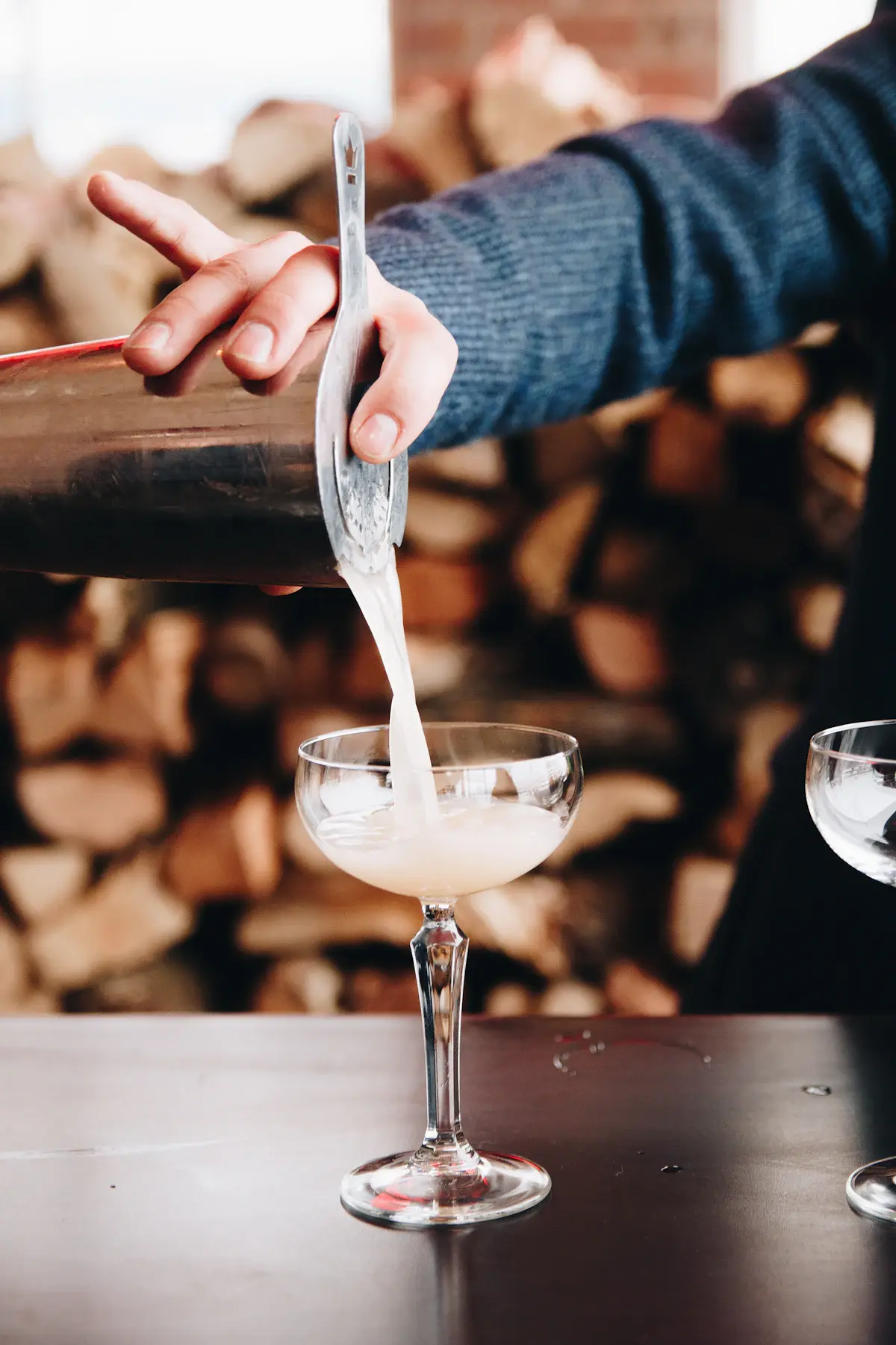 The First Pour: photograph for the Bar Cart Edit.